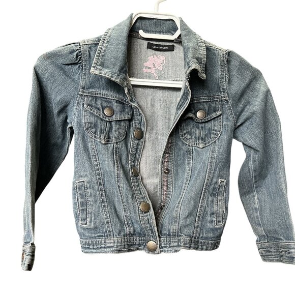 Calvin Klein Other - Calvin Klein jean jacket, light  wash, and very cute!